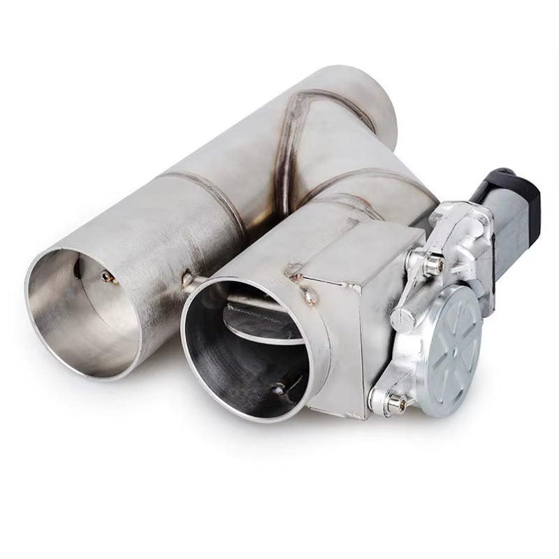 Universal Electric Exhaust Cut Out Valve Muffler Kit Double Valve 2.25'' 2.5'' 3'' for Exhaust Pipes
